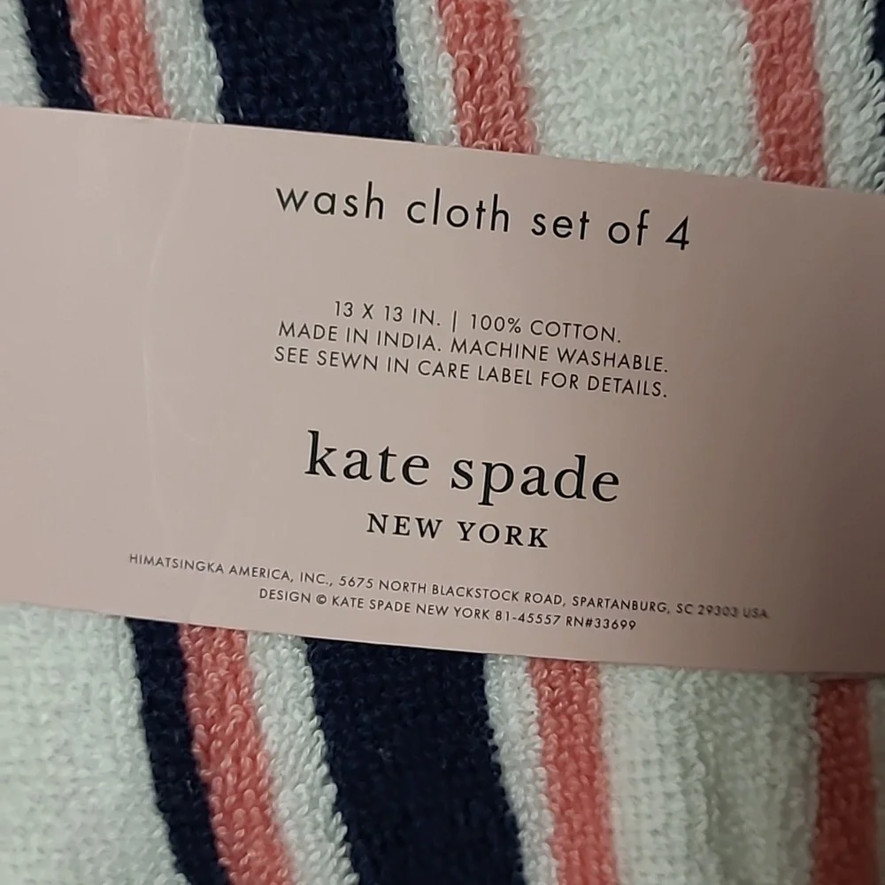Kate Spade Stripes Bath Towel Set